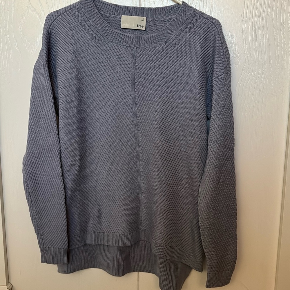 Wilfred Free Isabelli 100% Merino Wool Lavender Sweater